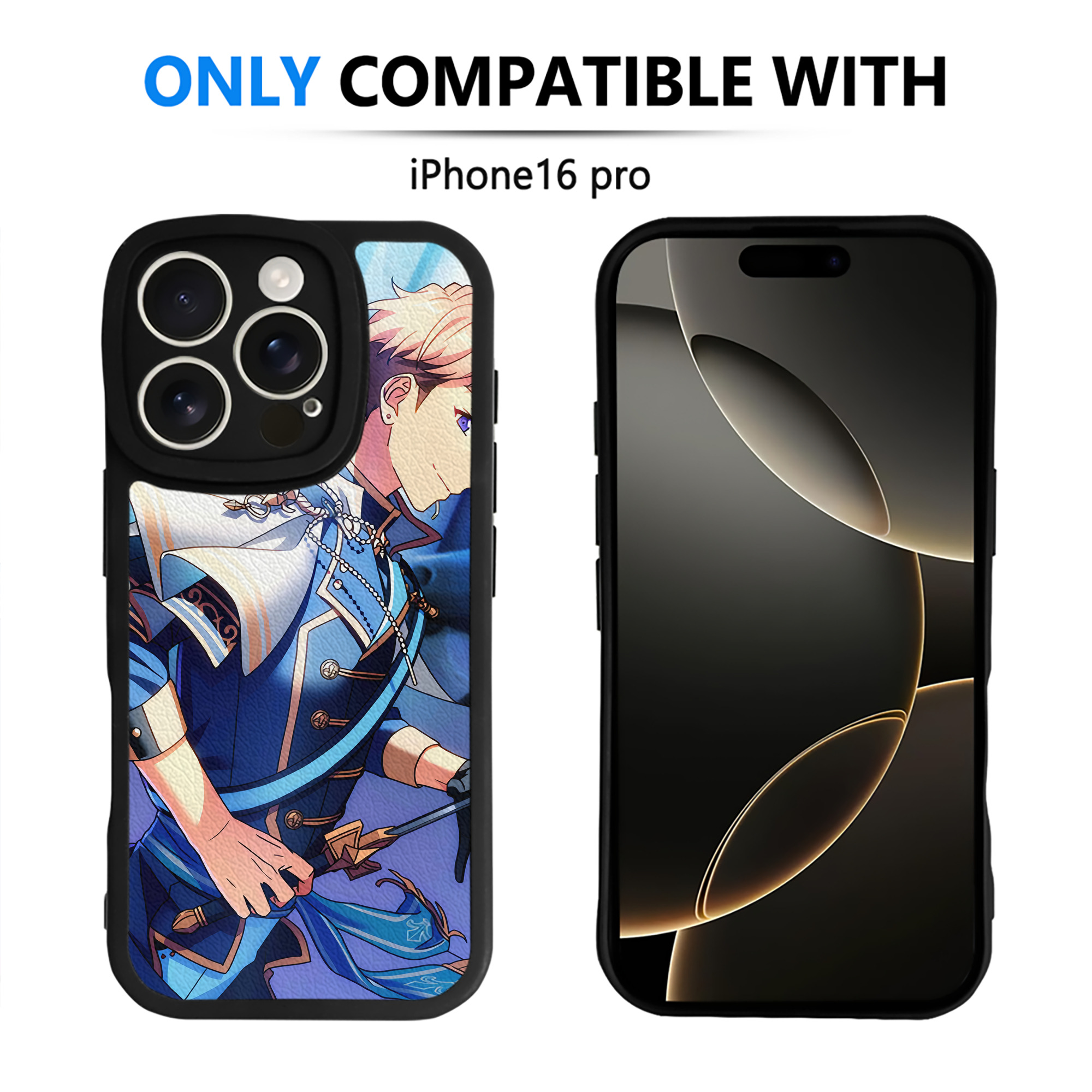 （画像用） あんさんぶるスターズ! Ensemble Stars 【iPhone 16シリーズ対応】シリコンスマホケース（レザー調） 材質：シリコン